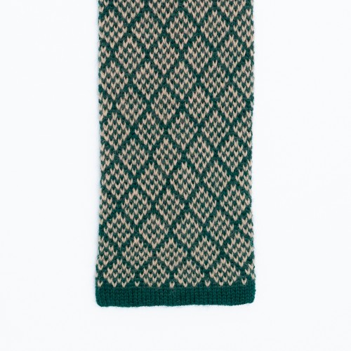 Green Wool Vintage Knitted...