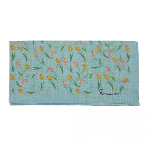 Bandana motivo floreale blu