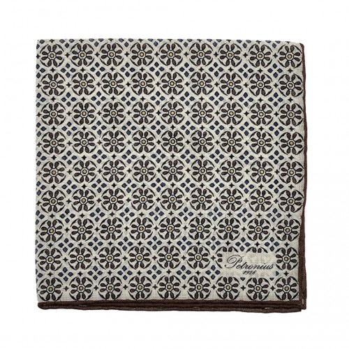 Beige Pocket Square with...